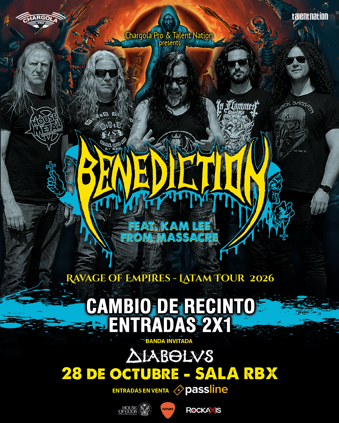 Concurso: Benediction regresa a Chile
